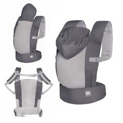 Puériculture-Porte bébé, écharpe de portage-Porte-Bébé Ergonomique Kinderkraft CARRYBEE avec 2 Positions de Portage, Capuche Intégrée et Maille Respirante