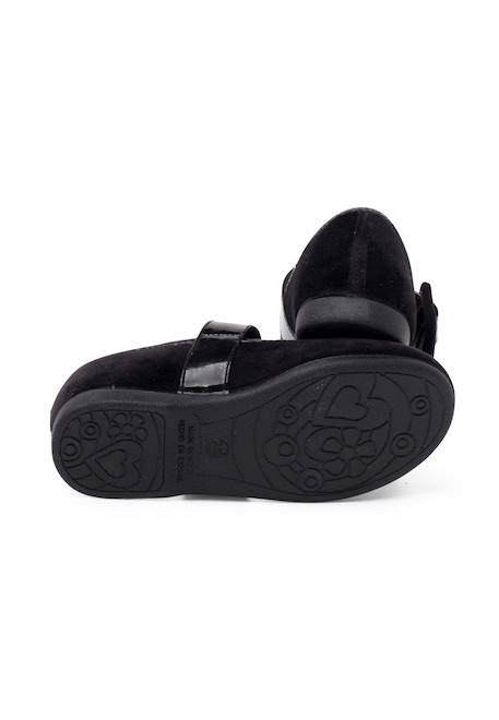 Velours chaussures babies large bracelet en cuir verni Noir+Rose pâle 3 - vertbaudet enfant 