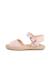 Sandale en suède brides croisées et semelle en jute Bleu+Camel+Rose 11 - vertbaudet enfant 