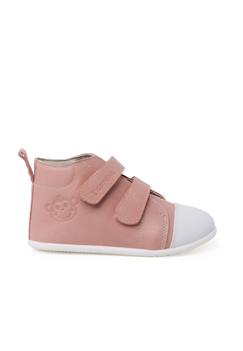 Chaussures-Chaussures fille 23-38-Bottine sport en cuir à bout blanc