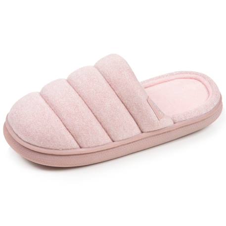 Chaussons mules velours semelle bloup xtra confort Blush+Ivoire+Léopard bordeaux+Multicolor 1 - vertbaudet enfant 