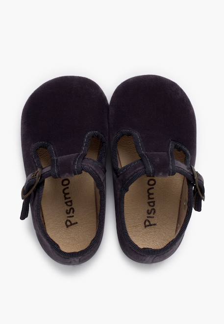 Salomés velours boucle Bleu marine+Gris+Noir 11 - vertbaudet enfant 
