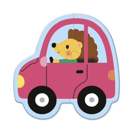 Puzzle évoluti les véhicules 5 modèles Multicolore 4 - vertbaudet enfant 