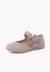Chaussures babies bride froncée et nœud pour fille Bleu marine+Gris+Rose+Sable 20 - vertbaudet enfant 