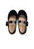 Velours chaussures babies large bracelet en cuir verni Noir+Rose pâle 5 - vertbaudet enfant 