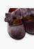 Chaussures babies en velours avec lien à nouer Gris 6 - vertbaudet enfant 