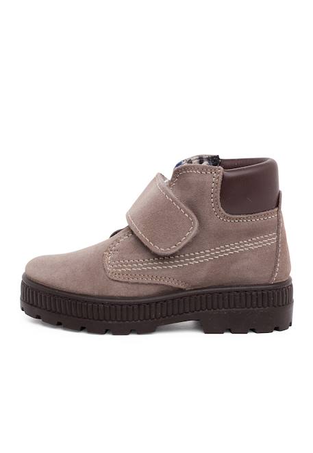 Bottes à semelle de piste avec coutures fermeture adhérentes Bleu marine+Gris+Taupe 7 - vertbaudet enfant 