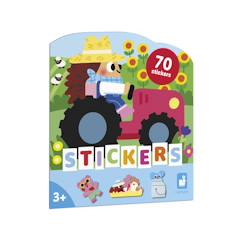 Jouet-Activités artistiques et musicales-Cahier de stickers le ferme dès 18 mois