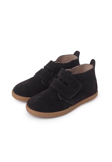 Bottes en suéde avec large bande adhésive Bleu marine+Gris+Taupe 10 - vertbaudet enfant 