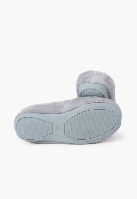 Chaussons type sabot chat et lune Gris 3 - vertbaudet enfant 