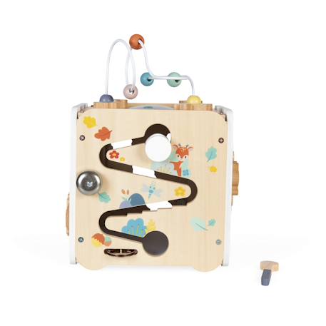 Grand cube d'activitès en bois  pure Multicolore 5 - vertbaudet enfant 
