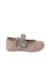 Chaussures babies bride froncée et nœud pour fille Bleu marine+Gris+Rose+Sable 19 - vertbaudet enfant 