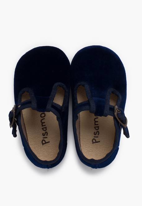 Salomés velours boucle Bleu marine+Gris+Noir 5 - vertbaudet enfant 