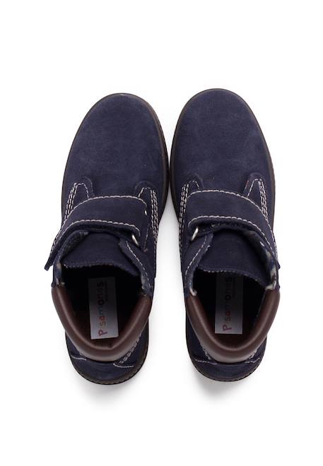 Bottes à semelle de piste avec coutures fermeture adhérentes Bleu marine+Gris+Taupe 5 - vertbaudet enfant 