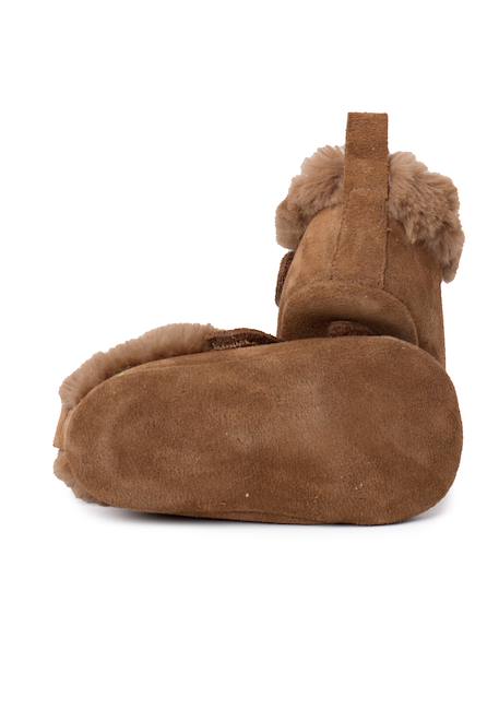 Bottines en cuir fourrure velours Bleu marine+Gris foncé+Taupe 15 - vertbaudet enfant 