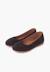 Ballerines plates en suède pour filles s Bordeaux+Gris foncé+Taupe 10 - vertbaudet enfant 