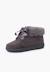 Bottines en suède fille col fourrure lacets en satin Bleu marine+Gris+Marron+Rose+Taupe 8 - vertbaudet enfant 