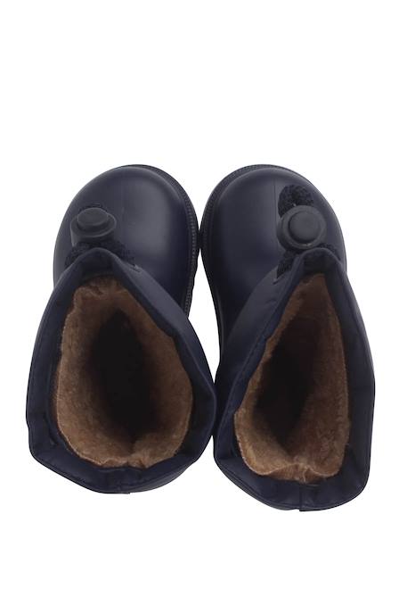 Bottes de pluie doublure intérieure en polaire fermeture ajustable Bleu marine+Fucsia 6 - vertbaudet enfant 