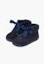 Bottines en suède fille col fourrure lacets en satin Bleu marine+Gris+Marron+Rose+Taupe 4 - vertbaudet enfant 