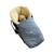 Chancelière pour siège auto en peau d'agneau EMMY anthracite+gingembre+gris clair chiné+kaki 13 - vertbaudet enfant 