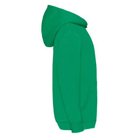 Sweat à capuche coton classic Azur+Bleu marine+Bleu roi+Fuchsia+Noir+Rose clair+Rouge+Tournesol+Vert kelly 26 - vertbaudet enfant 