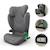 Siège Auto Kinderkraft JUNIOR FIX 2 PLUS 100-150 cm avec ISOFIX, H-GUARD, SPS, AIR FLOW et Appuie-Tête Réglable Black+Green+Grey+Pink 17 - vertbaudet enfant 