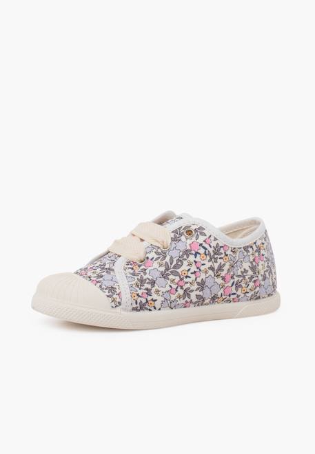 Baskets motif floral avec embout renforcé Fleurs 2 - vertbaudet enfant 