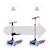 Trottinette Kinderkraft RAKET UP 2 en 1 avec Siège Réglable, Roues RGB et LED, Guidon Ajustable et Pliage Compact Beige+Black+Blue+Pink 20 - vertbaudet enfant 