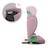 Siège auto JUNIOR FIX 2 PLUS 100-150 cm, isofix, protections latérales sps, appuie-tête réglable, confort air flow Black+Green+Grey+Pink 24 - vertbaudet enfant 