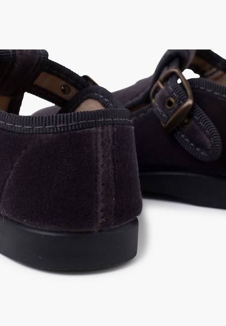 Salomés velours boucle Bleu marine+Gris+Noir 12 - vertbaudet enfant 