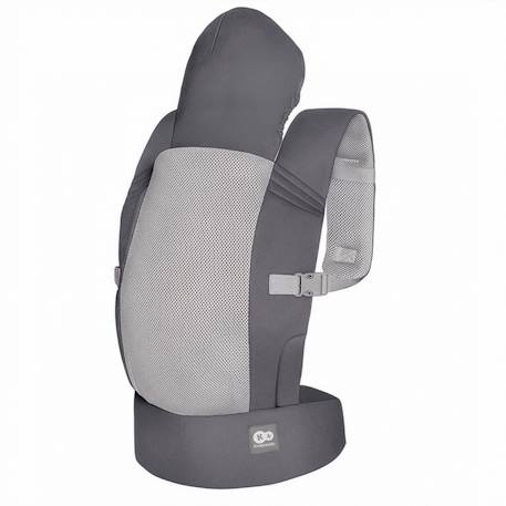 Porte-bébé CARRYBEE ergonomique 3 mois à 20 kg, léger, portage physiologique, capuche sieste, sortie gris Gris 4 - vertbaudet enfant 