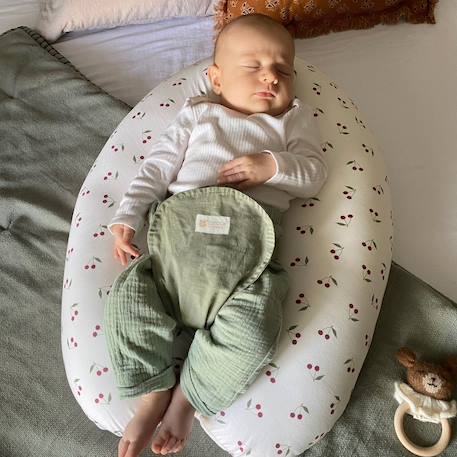 Coussin d'allaitement et de grossesse 3en1 multirelax Cerises 4 - vertbaudet enfant 