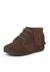 Bottes frangées à lacets premiers pas Bleu marine+Gris+Marron+Rose+Taupe 26 - vertbaudet enfant 