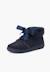 Bottines en suède fille col fourrure lacets en satin Bleu marine+Gris+Marron+Rose+Taupe 2 - vertbaudet enfant 