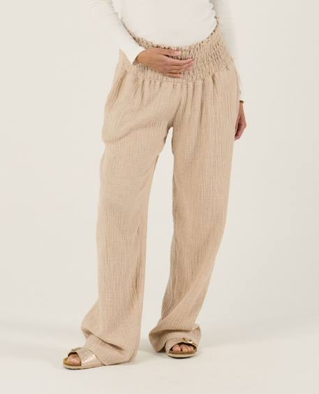 Pantalon de maternité myriam Beige+Bleu 2 - vertbaudet enfant 
