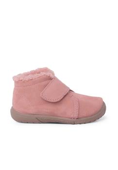 Chaussures-Botte avec col en laine d'agneau et sangle d'enfilage