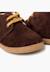 Bottines doublées en suède de mouton avec bande arrière Gris+Marron 12 - vertbaudet enfant 
