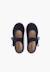 Chaussures babies bride froncée et nœud pour fille Bleu marine+Gris+Rose+Sable 5 - vertbaudet enfant 