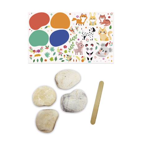 Galets à décorer avec décalcomanies MULTICOLORE 2 - vertbaudet enfant 