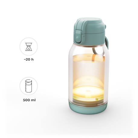 Chauffe-Biberon Mobile Kinderkraft GAJA 2 en 1 avec Thermos 500 ml, Écran Numérique, Chauffe Rapide et Maintien au Chaud 20 h Beige+Vert 11 - vertbaudet enfant 
