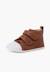 Bottine sport en cuir à bout blanc Couleur cuir+Rose 2 - vertbaudet enfant 
