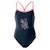 Maillot de bain 1 pièce synthétique velanti Myrtille / corail rose 1 - vertbaudet enfant 