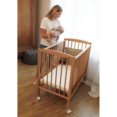 Matelas cododo 50x83 cm coton pour berceau - déhoussable Beige 5 - vertbaudet enfant 