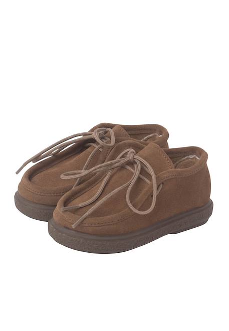 Chaussures derbies premiers pas Bleu marine+Camel+Gris 10 - vertbaudet enfant 
