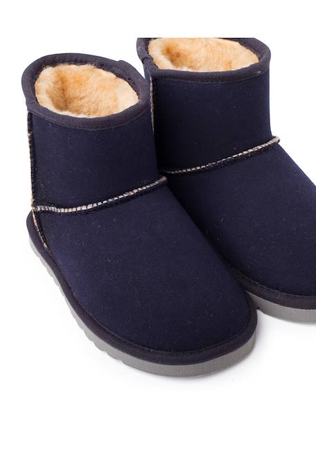 Low boots type australien enfants Bleu marine+Camel+Gris 6 - vertbaudet enfant 