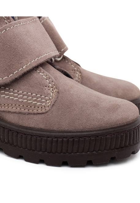 Bottes à semelle de piste avec coutures fermeture adhérentes Bleu marine+Gris+Taupe 12 - vertbaudet enfant 