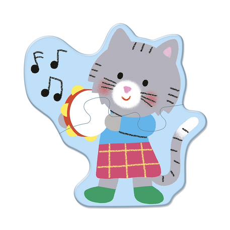 Puzzle évolutif les instruments de musique Multicolore 4 - vertbaudet enfant 