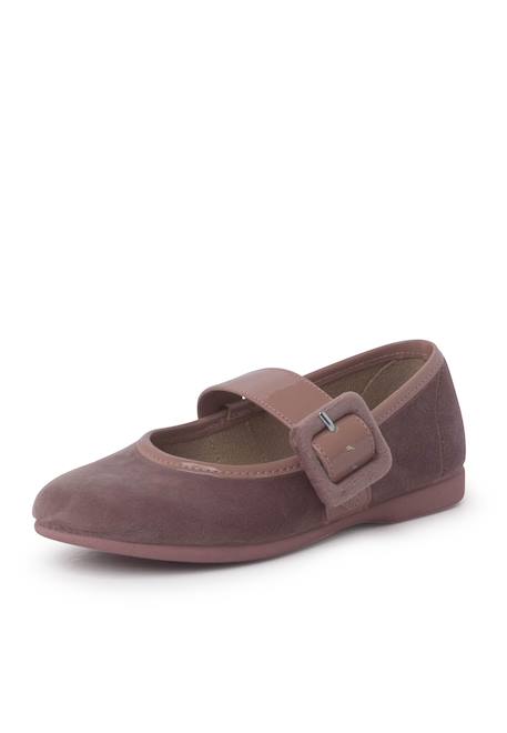 Velours chaussures babies large bracelet en cuir verni Noir+Rose pâle 8 - vertbaudet enfant 