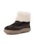 Botte de sport avec fermeture éclair et semelle en peau de mouton Bleu marine+Gris 7 - vertbaudet enfant 