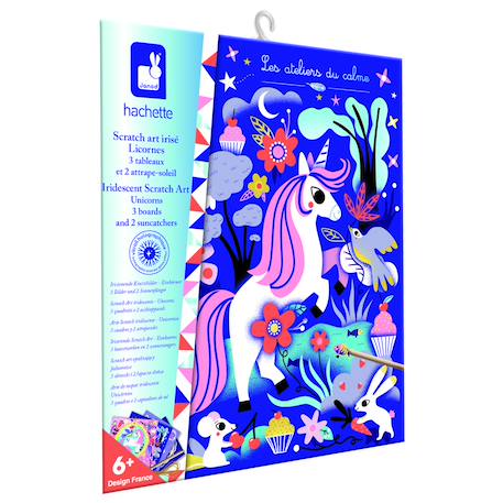 Scratch art irisés licornes MULTICOLORE 1 - vertbaudet enfant 